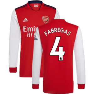 adidas (S) Arsenal 2021-2022 Long Sleeve Home Shirt (FABREGAS 4) adidas (S) Arsenal 2021-2022 Long Sleeve Home Shirt (FABREGAS 4)