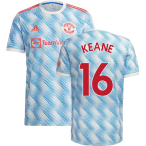 Adidas Man Utd 2021-2022 Away Shirt KEANE 16 - Football Shirt Adidas Man Utd 2021-2022 Away Shirt KEANE 16 - Football Shirt
