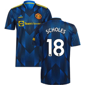 adidas (XL) Man Utd 2021-2022 Third Shirt (SCHOLES 18) adidas (XL) Man Utd 2021-2022 Third Shirt (SCHOLES 18)