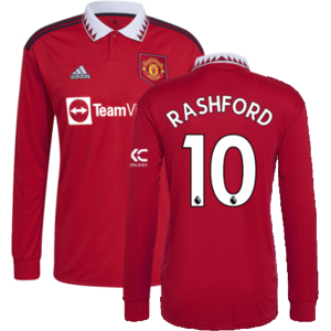 adidas (XS) 2022-2023 Man Utd Long Sleeve Home Shirt (RASHFORD 10) adidas (XS) 2022-2023 Man Utd Long Sleeve Home Shirt (RASHFORD 10)