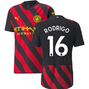 Puma (S) 2022-2023 Man City Authentic Away Shirt (RODRIGO 16) Puma (S) 2022-2023 Man City Authentic Away Shirt (RODRIGO 16)