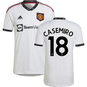 Adidas Casemiro 18 White Man Utd Away Shirt - football shirt Adidas Casemiro 18 White Man Utd Away Shirt - football shirt