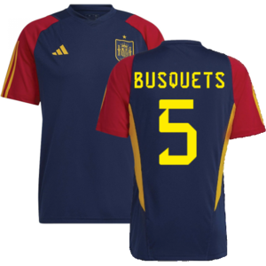 adidas (XXL) 2022-2023 Spain Training Jersey (Navy) (BUSQUETS 5) adidas (XXL) 2022-2023 Spain Training Jersey (Navy) (BUSQUETS 5)