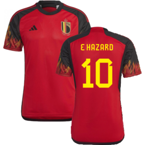 adidas (L) 2022-2023 Belgium Home Shirt (E Hazard 10) adidas (L) 2022-2023 Belgium Home Shirt (E Hazard 10)
