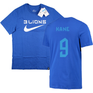Nike (S) 2022-2023 England Three Lions Tee (Blue) (Kane 9) Nike (S) 2022-2023 England Three Lions Tee (Blue) (Kane 9)