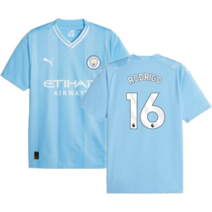 Puma (L) 2023-2024 Man City Home Shirt (RODRIGO 16) Puma (L) 2023-2024 Man City Home Shirt (RODRIGO 16)
