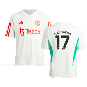 adidas (XXL) 2023-2024 Man Utd Training Jersey (White) - Kids (Garnacho 17) adidas (XXL) 2023-2024 Man Utd Training Jersey (White) - Kids (Garnacho 17)