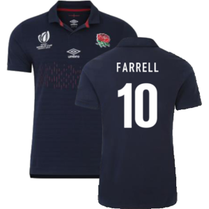 Umbro (S) England RWC 2023 Alternate Classic Rugby Jersey (Farrell 10) Umbro (S) England RWC 2023 Alternate Classic Rugby Jersey (Farrell 10)