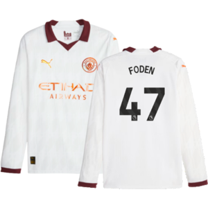 Puma (M) 2023-2024 Man City Long Sleeve Away Shirt (FODEN 47) Puma (M) 2023-2024 Man City Long Sleeve Away Shirt (FODEN 47)
