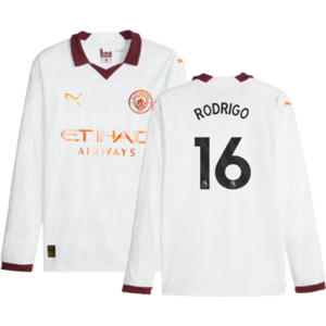 Puma (M) 2023-2024 Man City Long Sleeve Away Shirt (RODRIGO 16) Puma (M) 2023-2024 Man City Long Sleeve Away Shirt (RODRIGO 16)