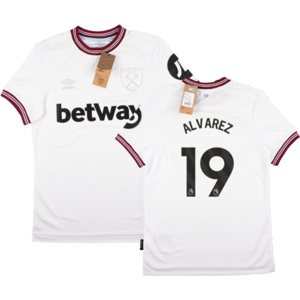 Umbro (XL) 2023-2024 West Ham United Away Shirt (ALVAREZ 19) Umbro (XL) 2023-2024 West Ham United Away Shirt (ALVAREZ 19)