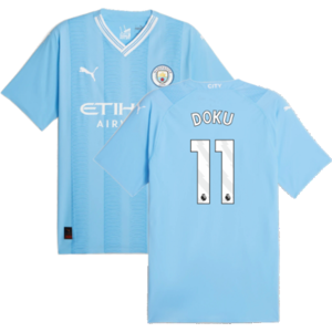 Puma (M) 2023-2024 Man City Authentic Home Shirt (Doku 11) Puma (M) 2023-2024 Man City Authentic Home Shirt (Doku 11)