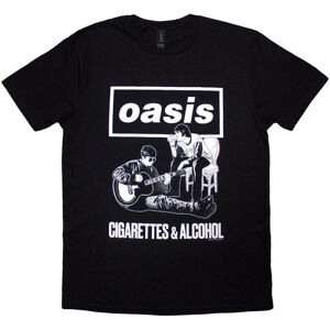 (Black, Small) Oasis T-Shirt: Cigarettes & Alcohol Illustration Mono (Black) (Black, Small) Oasis T-Shirt: Cigarettes & Alcohol Illustration Mono (Black)