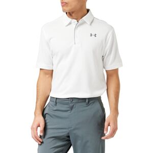 Under Armour Men's Tech Golf Polo White (100)/Graphite Large Tall Under Armour Men's Tech Golf Polo White (100)/Graphite Large Tall