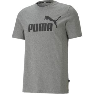 Puma Men's Essentials Logo T-Shirt (Available in Big Medium Gray Heather 4X-Larg Puma Men's Essentials Logo T-Shirt (Available in Big Medium Gray Heather 4X-Larg