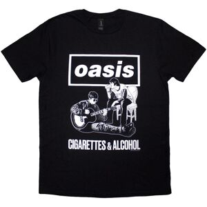(XL, Black) Oasis Unisex Adult Cigarettes & Alcohol Illustration T-Shirt (XL, Black) Oasis Unisex Adult Cigarettes & Alcohol Illustration T-Shirt