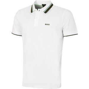 (L, White) Hugo Boss Mens 2025 Paddy Active Heritage Breathable Stretch Golf Pol (L, White) Hugo Boss Mens 2025 Paddy Active Heritage Breathable Stretch Golf Pol