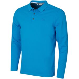 (XXL, Blue) Calvin Klein Mens 2025 Long Sleeve Stretch Campus Golf Polo Shirt (XXL, Blue) Calvin Klein Mens 2025 Long Sleeve Stretch Campus Golf Polo Shirt