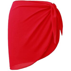 Unbranded (Red) Women's Summer Beach Bikini Cover Up Skirt Holiday Casual Swimwear Plain W Unbranded (Red) Women's Summer Beach Bikini Cover Up Skirt Holiday Casual Swimwear Plain W