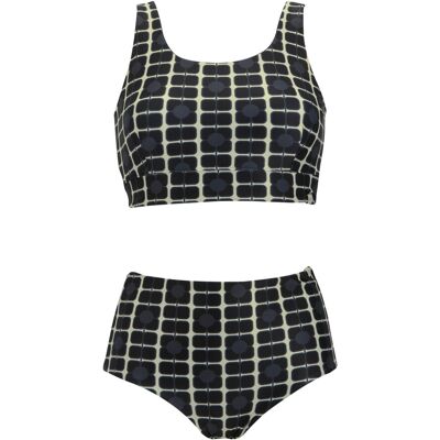 (20 UK, Monochrome) Regatta Womens/Ladies Orla Kiely Poppy Reversible Bikini Set (20 UK, Monochrome) Regatta Womens/Ladies Orla Kiely Poppy Reversible Bikini Set