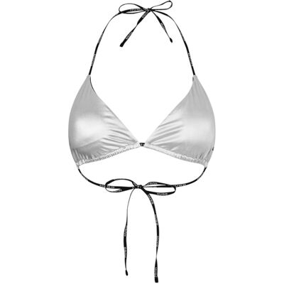 (14 UK, Silver) Hugo Boss Womens/Ladies Pure Triangle Bikini Top (14 UK, Silver) Hugo Boss Womens/Ladies Pure Triangle Bikini Top