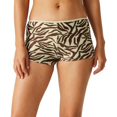 (14 UK, Cream/Brown) Regatta Womens/Ladies Aceana Zebra Print Bikini Shorts (14 UK, Cream/Brown) Regatta Womens/Ladies Aceana Zebra Print Bikini Shorts