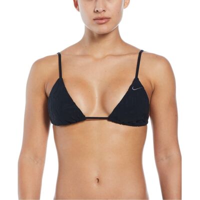 (8 UK, Black) Nike Womens/Ladies Triangle Tie Back Bikini Top (8 UK, Black) Nike Womens/Ladies Triangle Tie Back Bikini Top