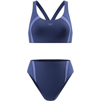 (14 UK, Blue) Speedo Womens/Ladies Quantum Splice Bikini Set (14 UK, Blue) Speedo Womens/Ladies Quantum Splice Bikini Set