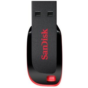 SanDisk Cruzer Blade 128GB USB Flash Drive - Black, Red - Storage SanDisk Cruzer Blade 128GB USB Flash Drive - Black, Red - Storage