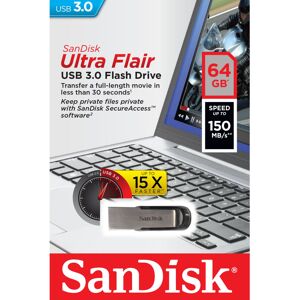 Sandisk 64GB Ult Flair USB 3.0 Flash/Dr Sandisk 64GB Ult Flair USB 3.0 Flash/Dr