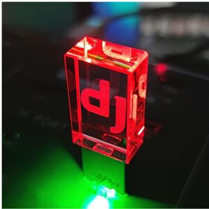 FLEMYE (Red LED Light, 32GB (Real capacity)) 3CPizai Crystal Clear USB 2.0 Flash Drive FLEMYE (Red LED Light, 32GB (Real capacity)) 3CPizai Crystal Clear USB 2.0 Flash Drive
