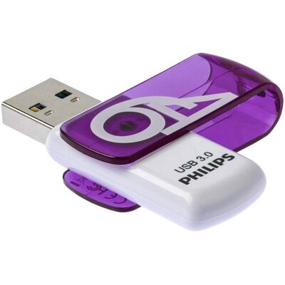Philips FM64FD00B USB Vivid 64GB - USB Stick Philips FM64FD00B USB Vivid 64GB - USB Stick