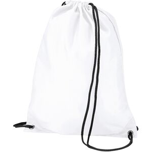 (One Size, White) BagBase Budget Water Resistant Sports Gymsac Drawstring Bag (1 (One Size, White) BagBase Budget Water Resistant Sports Gymsac Drawstring Bag (1