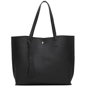 Unbranded (Black) Women Shoulder Bag Tote Large Handbag Office Ladies Bags PU Leather Unbranded (Black) Women Shoulder Bag Tote Large Handbag Office Ladies Bags PU Leather