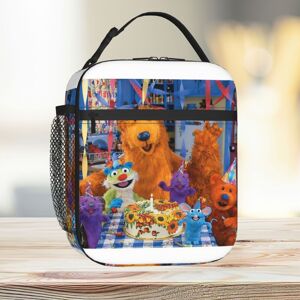 Famgem Lunch Bag Bear In The Big Blue House Tote Insulated Cooler Kids School Travel Famgem Lunch Bag Bear In The Big Blue House Tote Insulated Cooler Kids School Travel