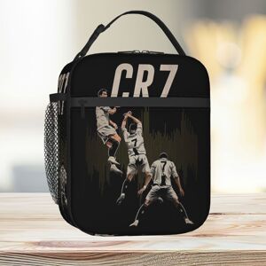 Famgem Lunch Bag Illustration Ronaldo Design Tote Insulated Cooler Kids School Travel Famgem Lunch Bag Illustration Ronaldo Design Tote Insulated Cooler Kids School Travel