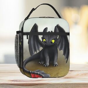 Famgem Lunch Bag Toothless Dragon Tote Insulated Cooler Kids School Travel Famgem Lunch Bag Toothless Dragon Tote Insulated Cooler Kids School Travel