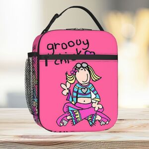 Famgem Lunch Bag Groovy Chick Girls 2000s Y2K Vintage Tote Insulated Cooler Kids School Famgem Lunch Bag Groovy Chick Girls 2000s Y2K Vintage Tote Insulated Cooler Kids School