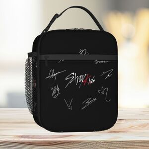 Famgem Stray Kids' Signatures Red Lunch Bag - Insulated Tote Cooler, 6L Capacity, Zippe Famgem Stray Kids' Signatures Red Lunch Bag - Insulated Tote Cooler, 6L Capacity, Zippe