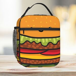 Famgem Lunch Bag Cute Burger. Hamburger Fast Food. Tote Insulated Cooler Kids School Tr Famgem Lunch Bag Cute Burger. Hamburger Fast Food. Tote Insulated Cooler Kids School Tr