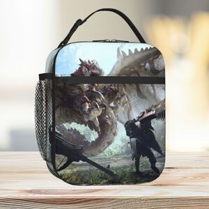 Famgem Lunch Bag Monster Hunter World Rathalos Tote Insulated Cooler Kids School Travel Famgem Lunch Bag Monster Hunter World Rathalos Tote Insulated Cooler Kids School Travel