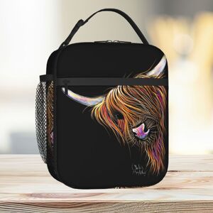 Famgem Lunch Bag CoW SCoTTiSH HiGHLaND ' NooDLeS Tote Insulated Cooler Kids School Trav Famgem Lunch Bag CoW SCoTTiSH HiGHLaND ' NooDLeS Tote Insulated Cooler Kids School Trav