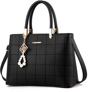 Unbranded (Black) Women Handbag Shoulder Bag Fashion Ladies PU Leather Tote Bag Unbranded (Black) Women Handbag Shoulder Bag Fashion Ladies PU Leather Tote Bag