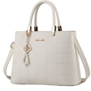 Unbranded (White) Women Handbag Shoulder Bag Fashion Ladies PU Leather Tote Bag Unbranded (White) Women Handbag Shoulder Bag Fashion Ladies PU Leather Tote Bag