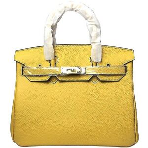 Unbranded (Amber yellow, 25*19*13cm) Ladies Women Leather Handbag Birkin First Layer Cowhi Unbranded (Amber yellow, 25*19*13cm) Ladies Women Leather Handbag Birkin First Layer Cowhi