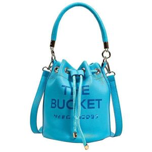 (Blue) Marc Jacobs-Leather Bucket Bags Messenger Bag For Women Crossbody Purses (Blue) Marc Jacobs-Leather Bucket Bags Messenger Bag For Women Crossbody Purses