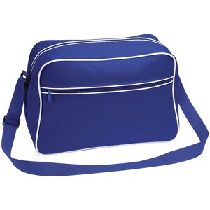 (One Size, Bright Royal/White) Bagbase Retro Adjustable Shoulder Bag (18 Litres) (One Size, Bright Royal/White) Bagbase Retro Adjustable Shoulder Bag (18 Litres)
