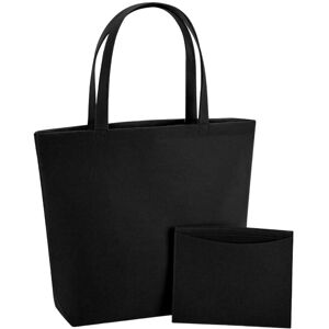 (One Size, Black) Bagbase Felt Shopper Bag (One Size, Black) Bagbase Felt Shopper Bag