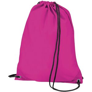 (One Size, Fuschia) BagBase Budget Water Resistant Sports Gymsac Drawstring Bag (One Size, Fuschia) BagBase Budget Water Resistant Sports Gymsac Drawstring Bag