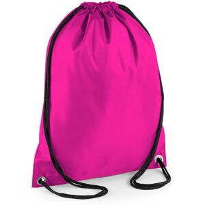 (One Size, Fuchsia) BagBase Budget Water Resistant Sports Gymsac Drawstring Bag (One Size, Fuchsia) BagBase Budget Water Resistant Sports Gymsac Drawstring Bag